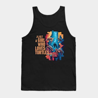 Oceanic Explorer: Just A Girl Who Loves Turtles Tank Top